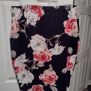 Floral Bodycon Skirt